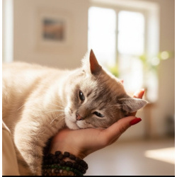 Котик Пух ласковый, красивый котик.